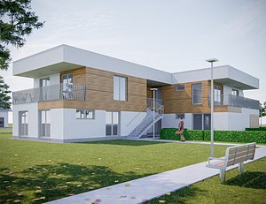 3D Apartment Building 5