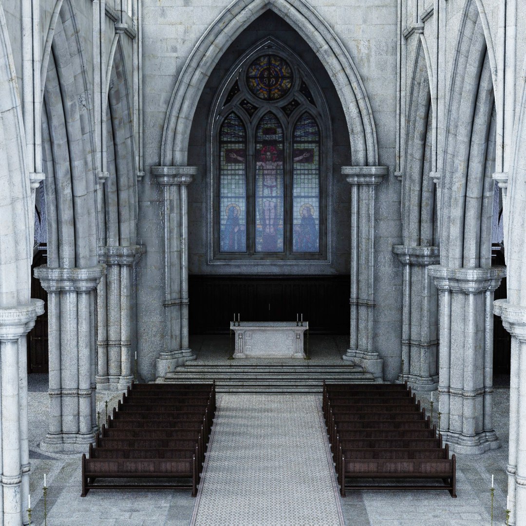 Church 3D Model - TurboSquid 1406345
