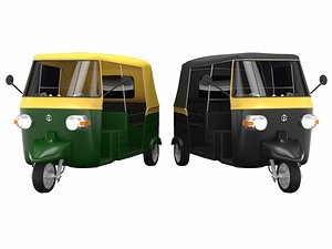 rickshaw auto 3D model