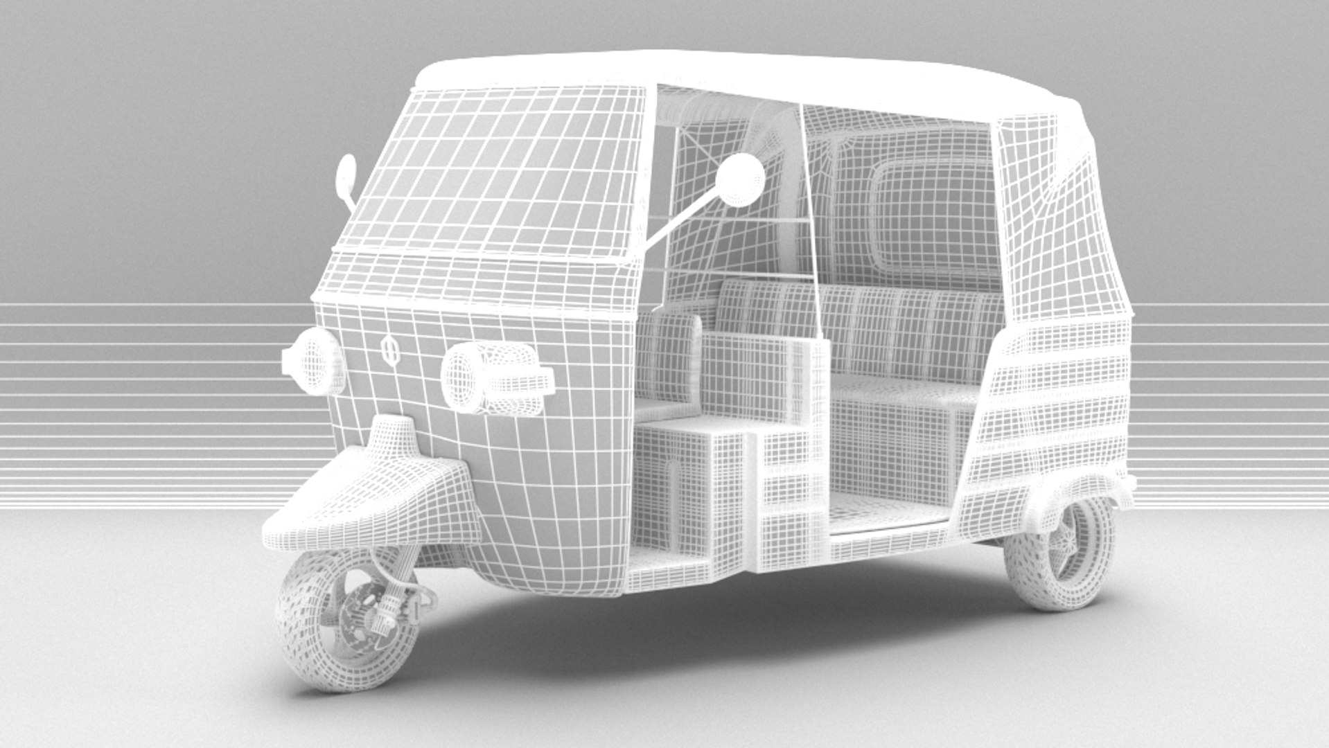 Rickshaw Auto 3D Model - TurboSquid 1585150