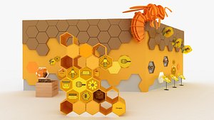 hexagonal bee model