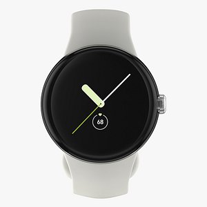 Google Pixel Watch Silver 3D model
