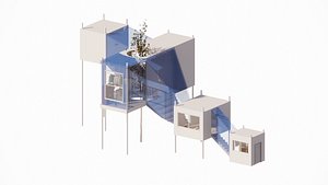 3D model Innovative Capsule Living Model