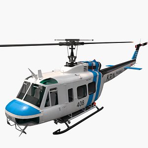 helicopter bell uh-1 huey 3D model