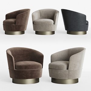 Minotti Jacques Low Armchair Fixed