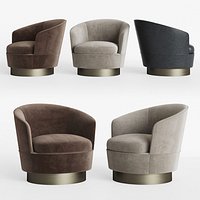 Minotti Jacques Low Armchair Fixed