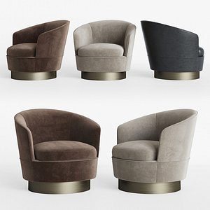 Minotti Jacques Low Armchair Fixed
