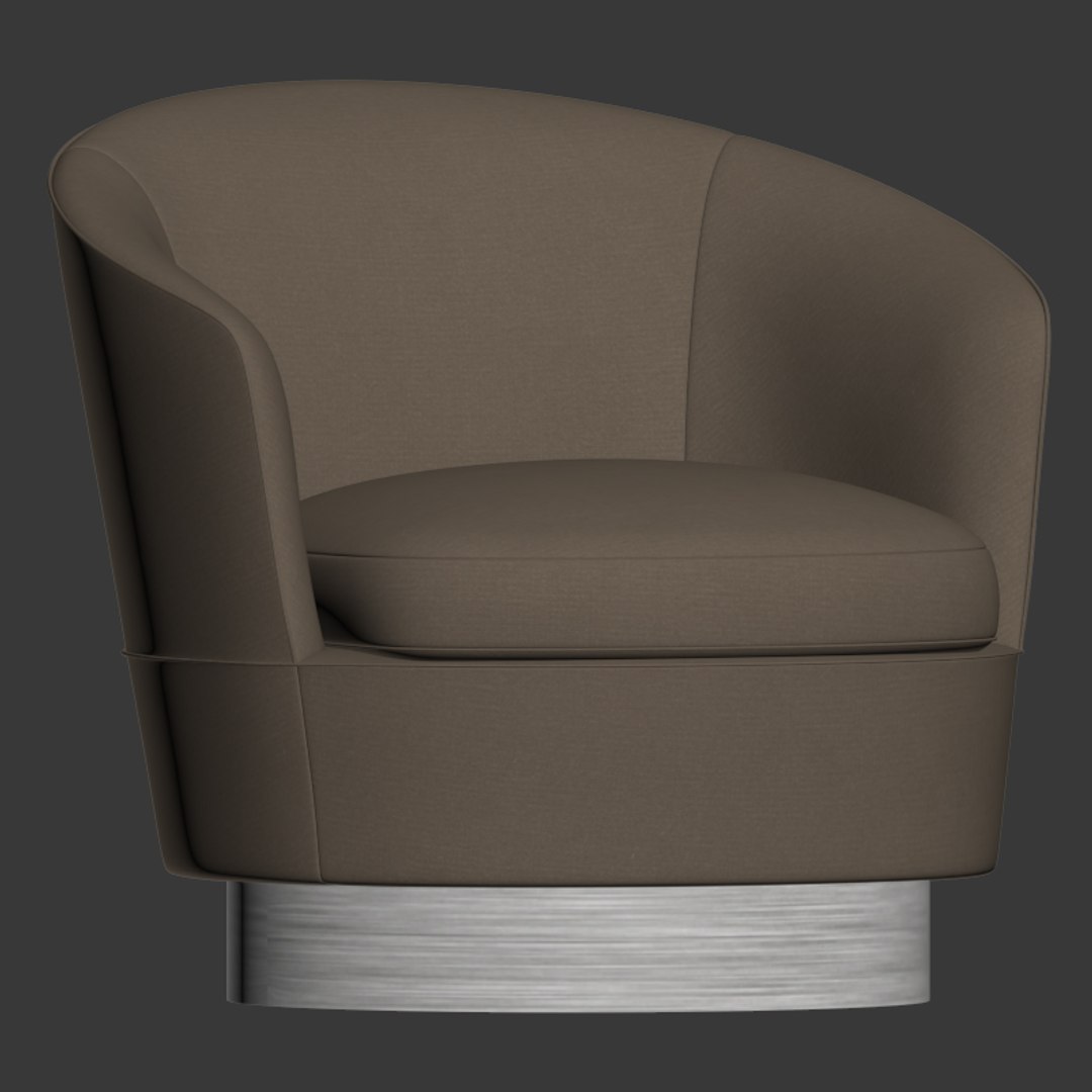 Minotti Jacques Armchair Fixed 3D TurboSquid 1489419