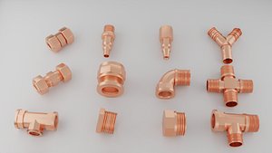 Copper fittings for plumbing insulation pipes
