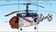 KA-32T Helicopter Operated South Korea with Interior Rigged for Cinema 4D 3D model