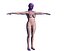 woman rigged 3D model