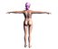 woman rigged 3D model