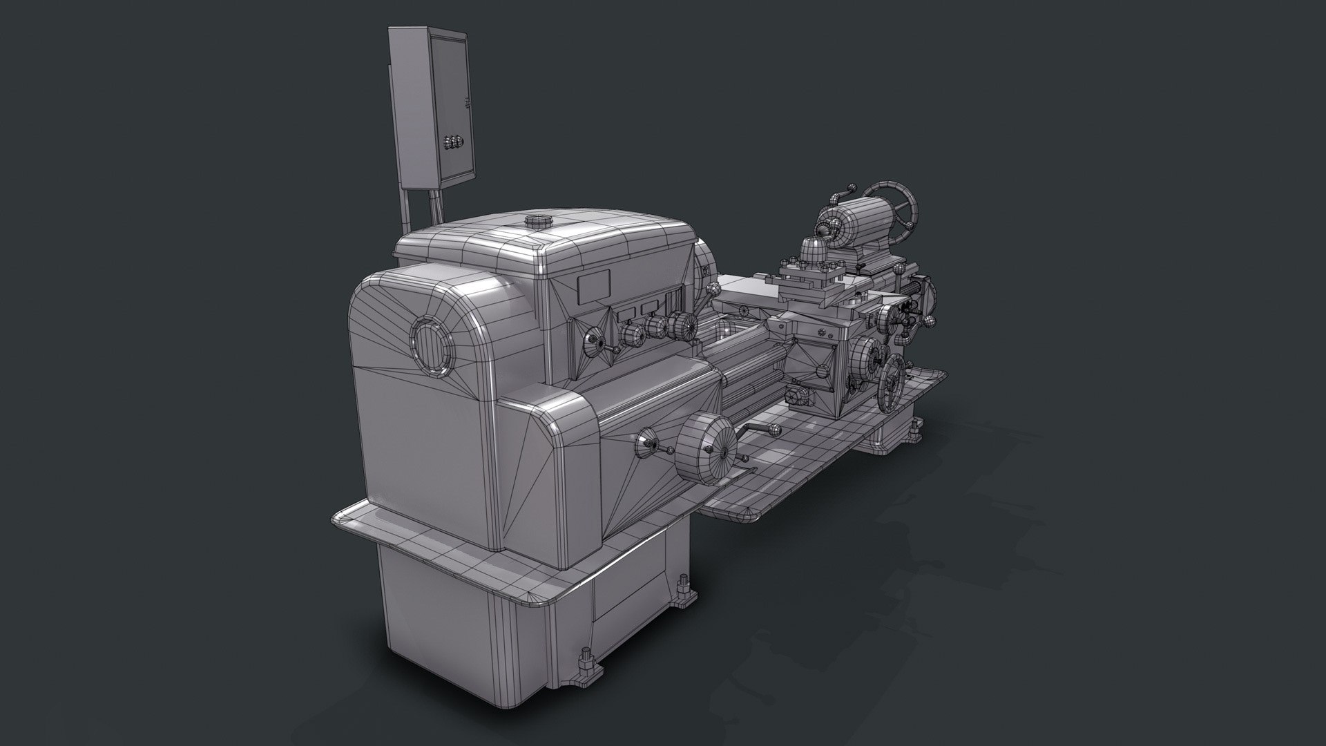 1K62 Lathe Machine Tool Model - TurboSquid 2182369