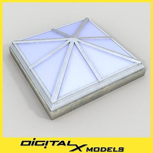 roof rooftop skylight 3d 3ds