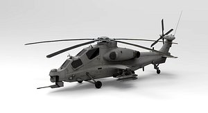 3D apache attack helicopter