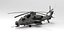 Hélicoptère d'attaque Low Poly WZ-10 modèle 3D