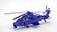 Hélicoptère d'attaque Low Poly WZ-10 modèle 3D
