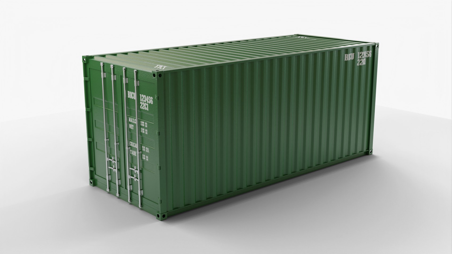 3D 20Ft Cargo Container - Green https://p.turbosquid.com/ts-thumb/Qj/auxrI0/eH/clean_green_00001/jpg/1670315722/1920x1080/fit_q87/4df6b7c771aded7fd64b5d7a0b65ac48b68ca8c4/clean_green_00001.jpg