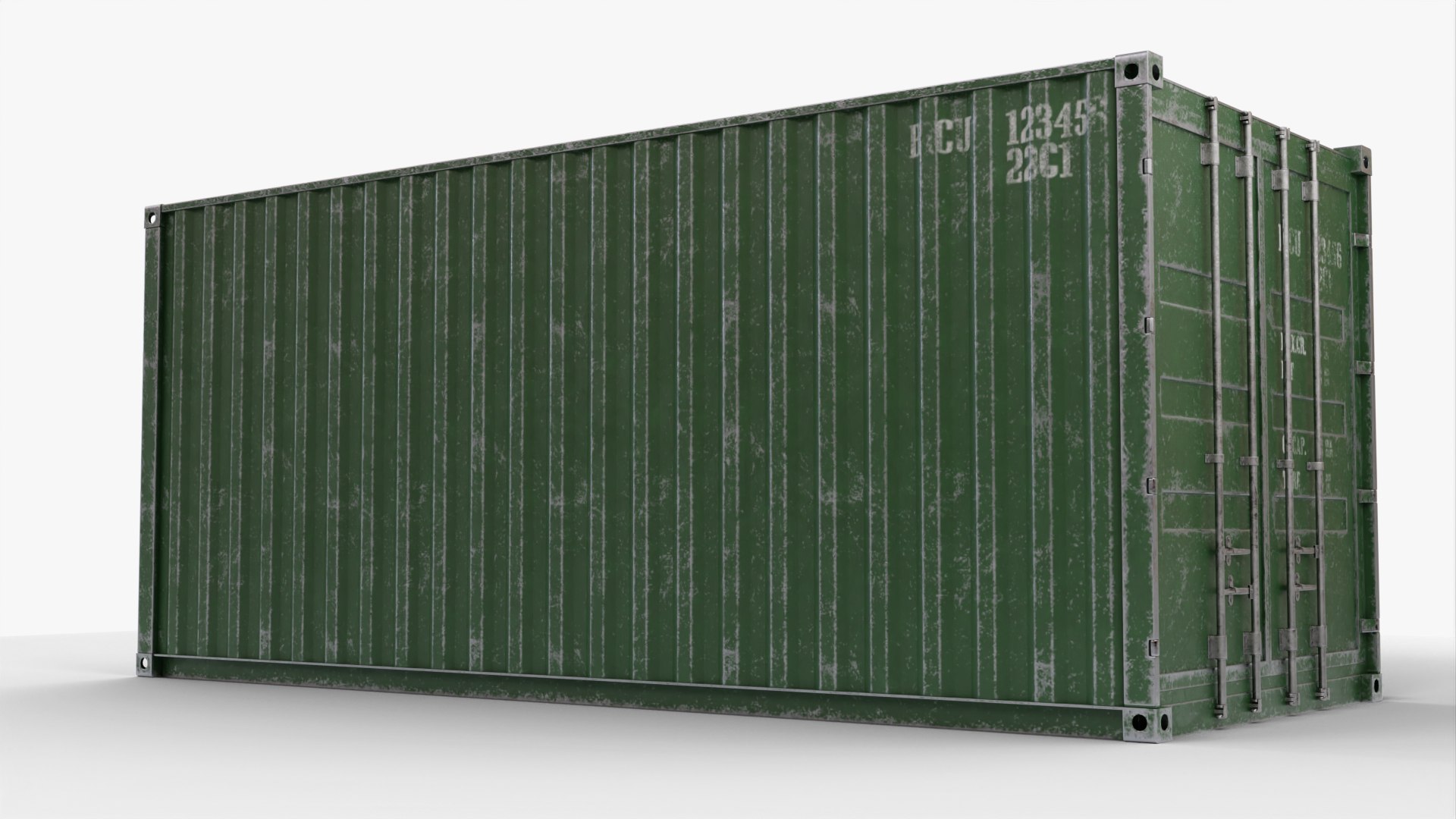 3D 20Ft Cargo Container - Green https://p.turbosquid.com/ts-thumb/Qj/auxrI0/ld/dirty_green_00005/jpg/1670315730/1920x1080/fit_q87/0f66a416f4401b65e372928a1f0335dbf9127584/dirty_green_00005.jpg