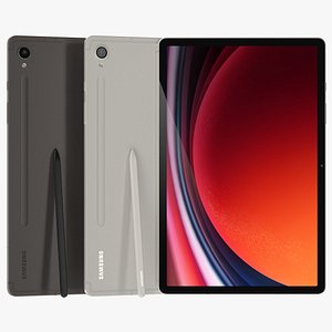 3D Samsung Galaxy Tab S9 All Colors model