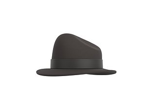 3D gangster hat model