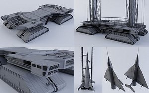 Von Braun ferry rocket & Crawler