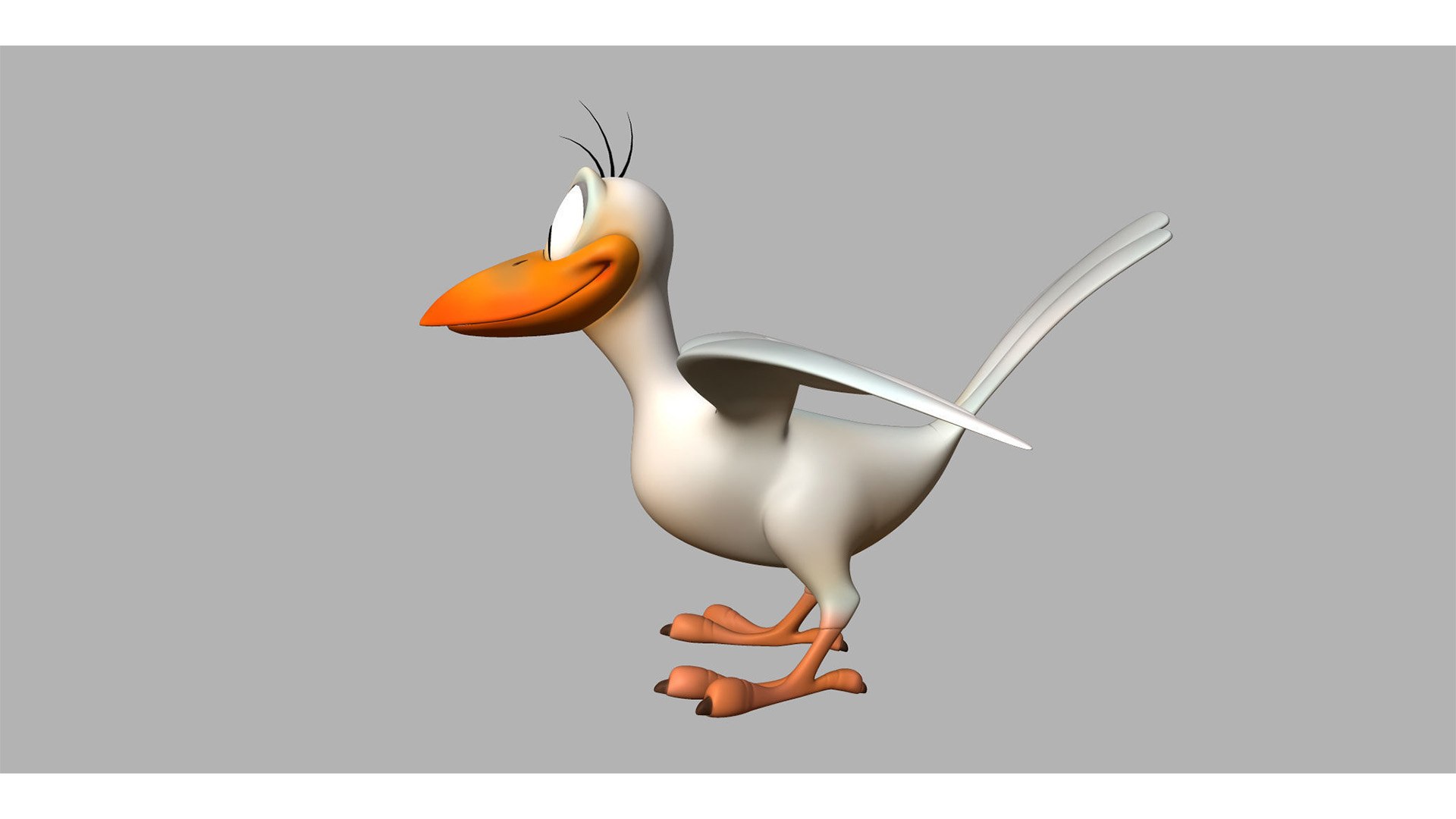 Cartoon Bird Rig Model Model - TurboSquid 2561848