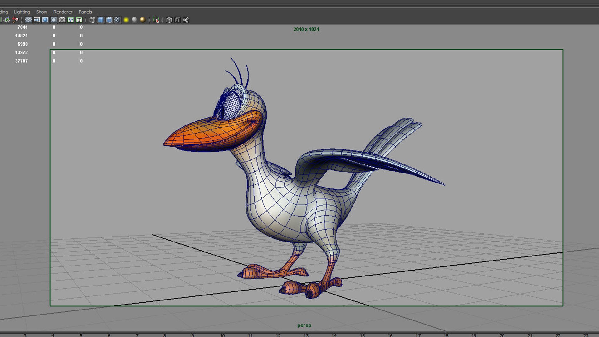Cartoon Bird Rig Model Model - TurboSquid 2561848