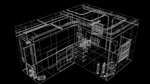 3D The old  Horror Room  6 model