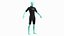 3D model Man Wetsuit Cressi Shorty Version