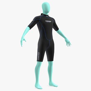 Man Wetsuit Cressi Shorty Version
