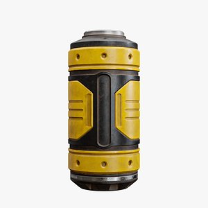 Sci-Fi Cylindrical Container