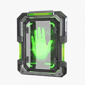 Sci-Fi Digital Hand Scanner 3D model