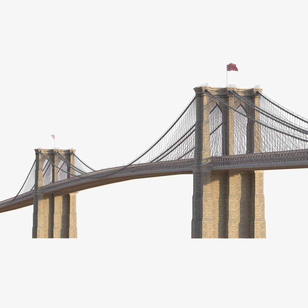 Brooklyn Bridge 3D model preview