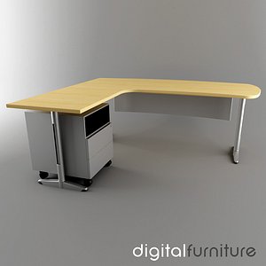 3d 3ds office desk
