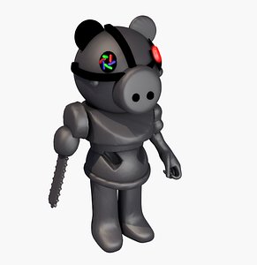 cartoon pig piggy farm animal model