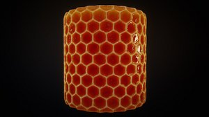 3D model Honeycomb and Honey Substance material and textures