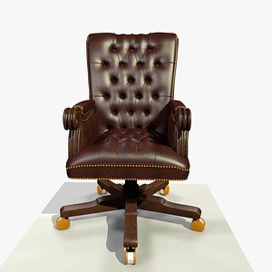 traditional office chair 3D model