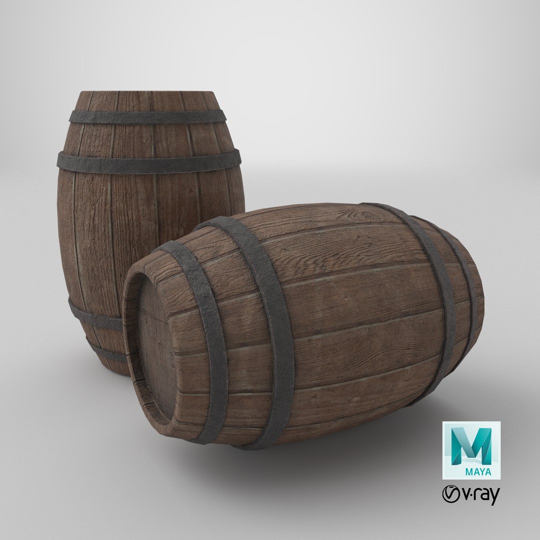 3D Medieval Barrel model https://p.turbosquid.com/ts-thumb/Qk/8IDcCv/6W/stemcell_maya_vray_render/png/1749137953/1920x1080/fit_q87/915cf6ce6b8cd2caf08677b74a00cd9e1af2715a/stemcell_maya_vray_render.jpg