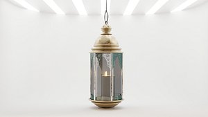 Arabic Ramadan Lantern Fanous 3D Model Islamic Decorative Candle Lamp