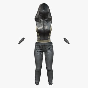 Full Rebellion Outfit Pants Top Gloves