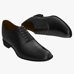 3d man shoes 2 black
