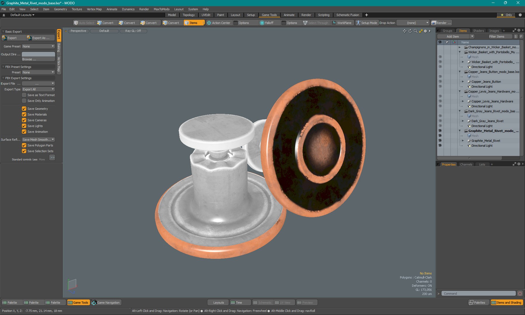 3D Graphite Metal Rivet - TurboSquid 2388827