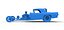 Front engine old school dragster with shell Version 12 Scale 1 to 25
