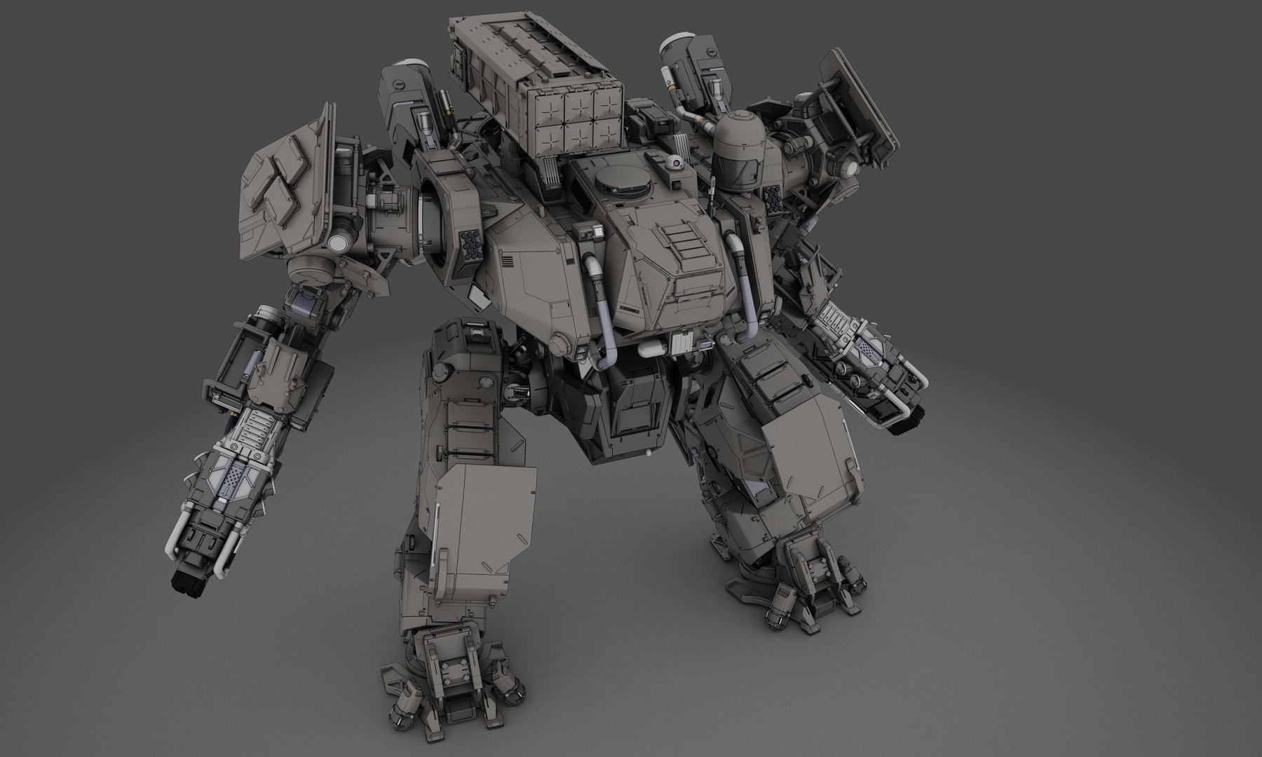 Mech Mecha Robot Model - TurboSquid 1510708