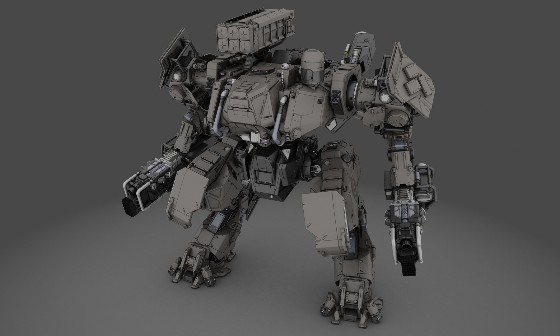 Mech Mecha Robot Model - Turbosquid 1510708