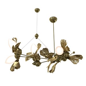 3D Rosieli Ginkgo Blossom Chandelier