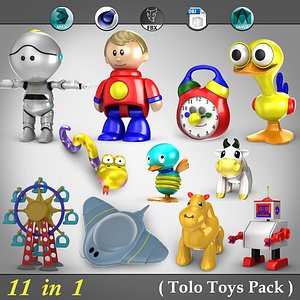 3d model 11 1 tolo toys