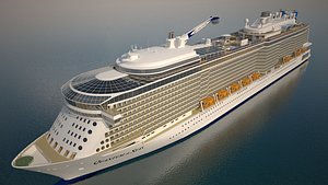 3d model of cruise ship radiance seas