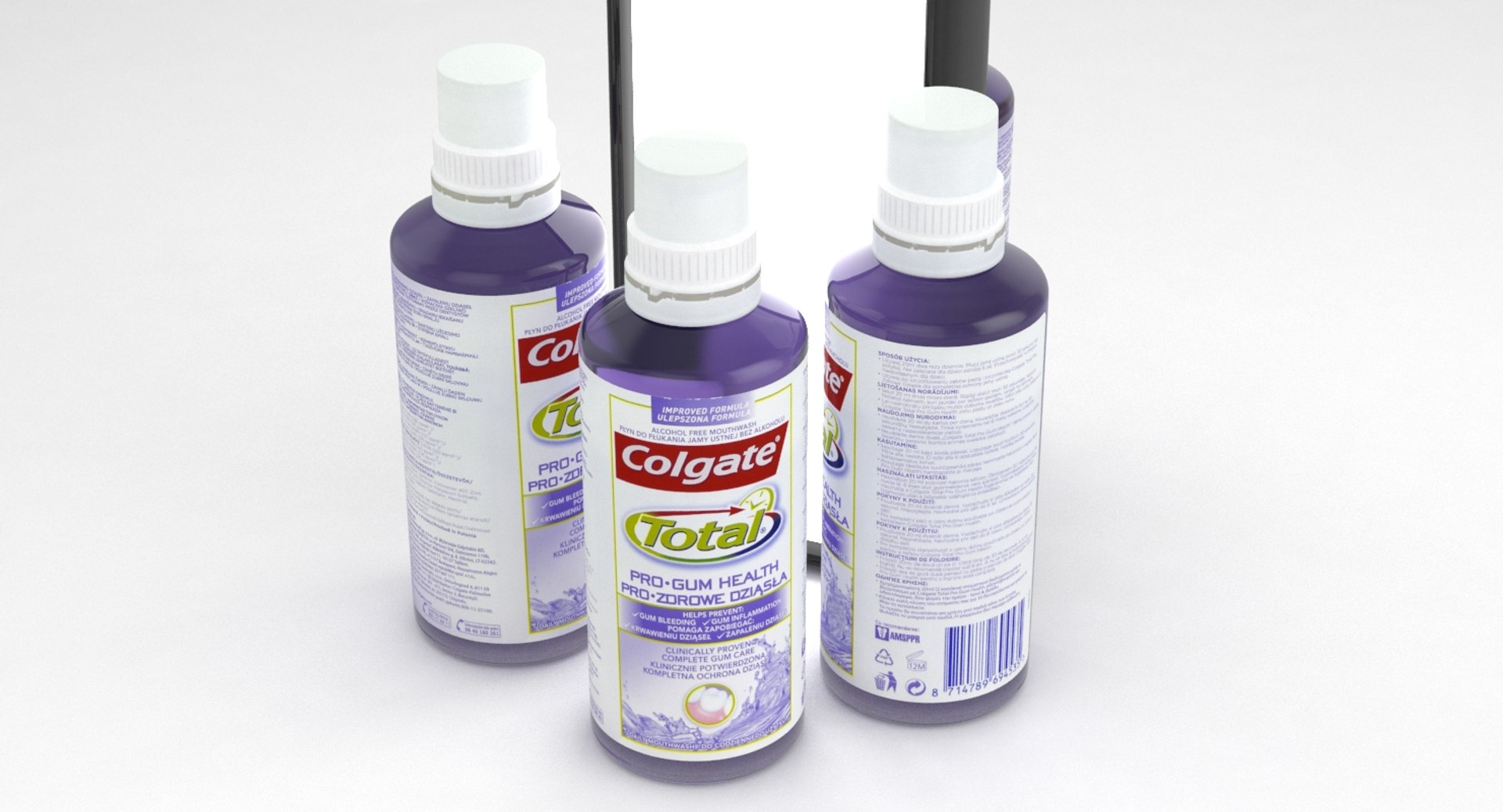 3D colgate total mouthwash - TurboSquid 1230150
